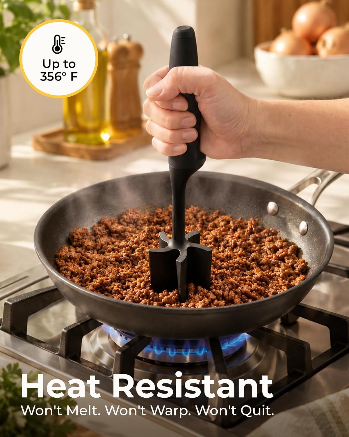 Thumbnail 3 de Zulay Kitchen Ground Meat Chopper, 5-Blade