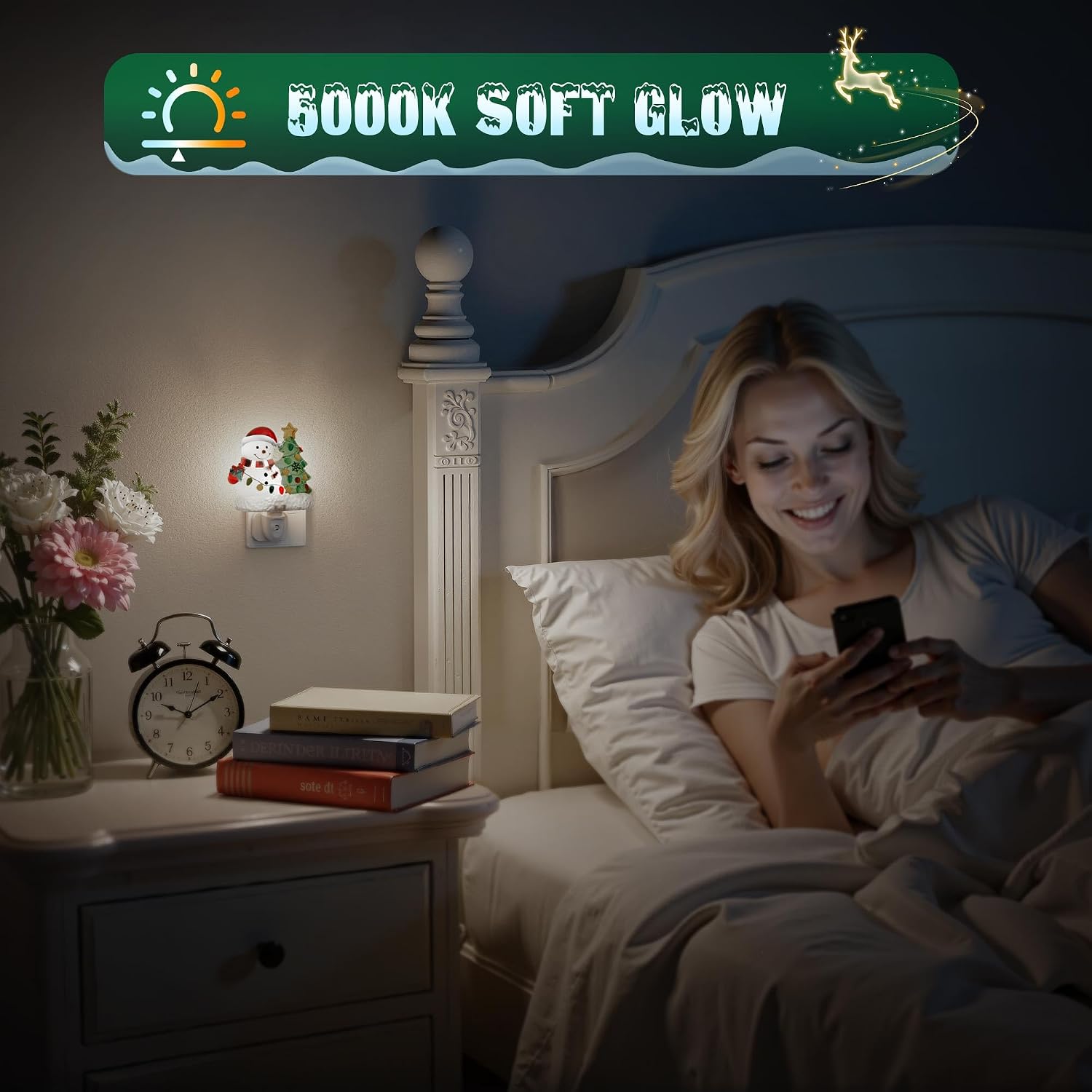 Thumbnail 5 de JandCase Night Light Plug in Wall 5000K