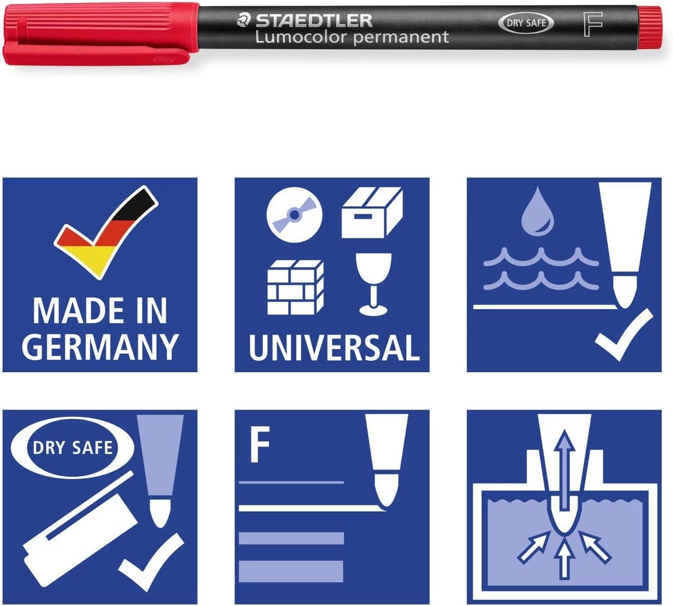 Thumbnail 2 de STAEDTLER Lumocolor 318 feutres permanents 0,6 mm 🖊️