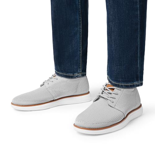 Thumbnail 4 de Bruno Marc Zapatos de Cordones Transpirables Oxford Clásico para Hombre Gris, Talla 43