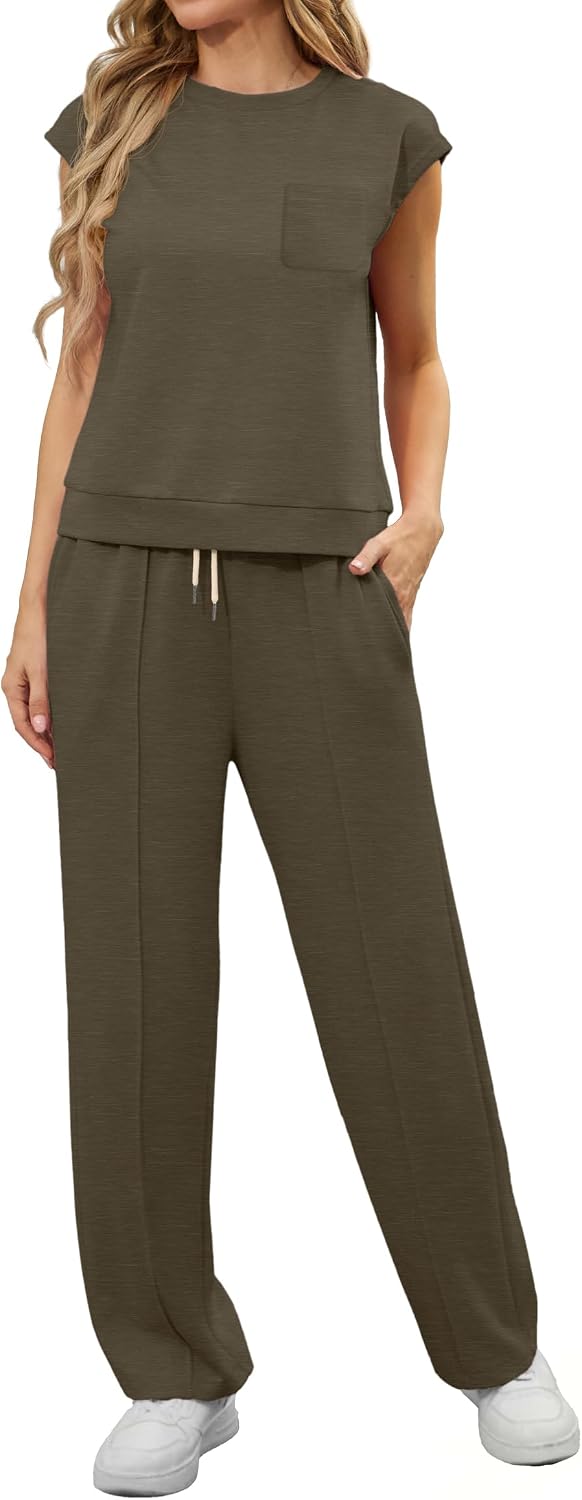 Thumbnail 3 de GRECERELLE Two Piece Outfits for Women: Summer Shorts Set with Pockets