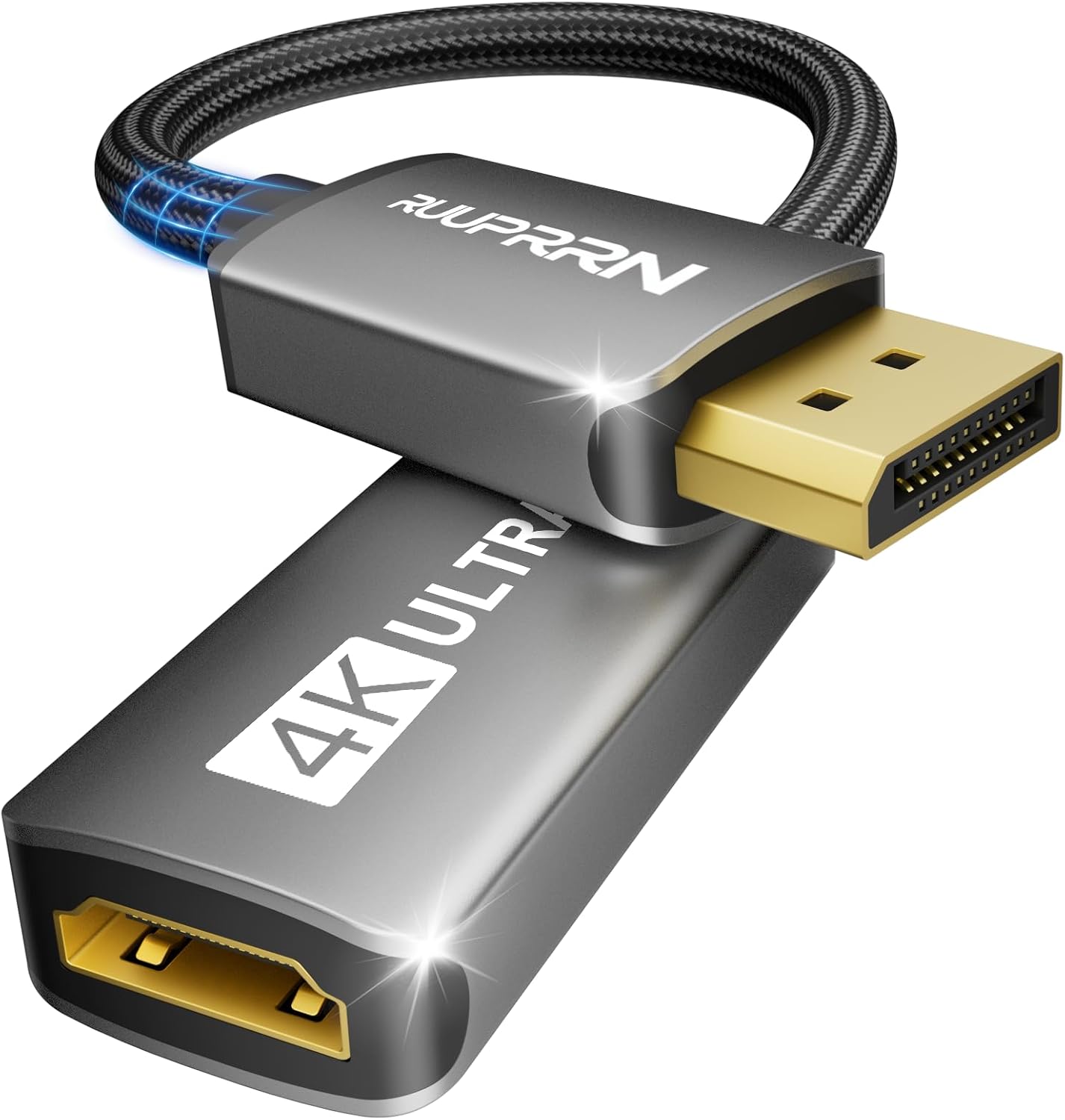 Detalle de RUUPRRN DisplayPort to HDMI Adapter 4K@60Hz