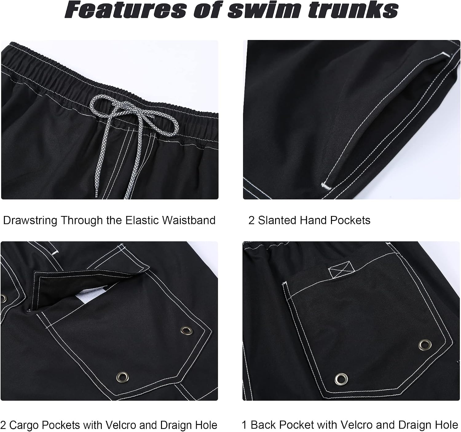 Thumbnail 4 de APTRO Men's Swim Trunks with Mesh Lining, 9" Inseam, Quick-Dry