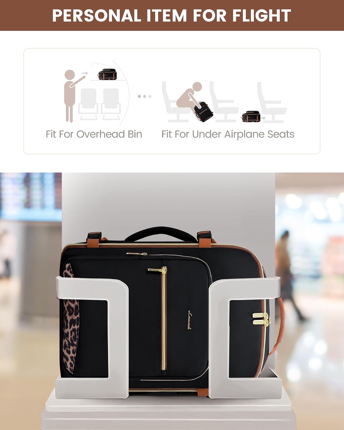 Detalle 2 de LOVEVOOK Travel Backpack 40L