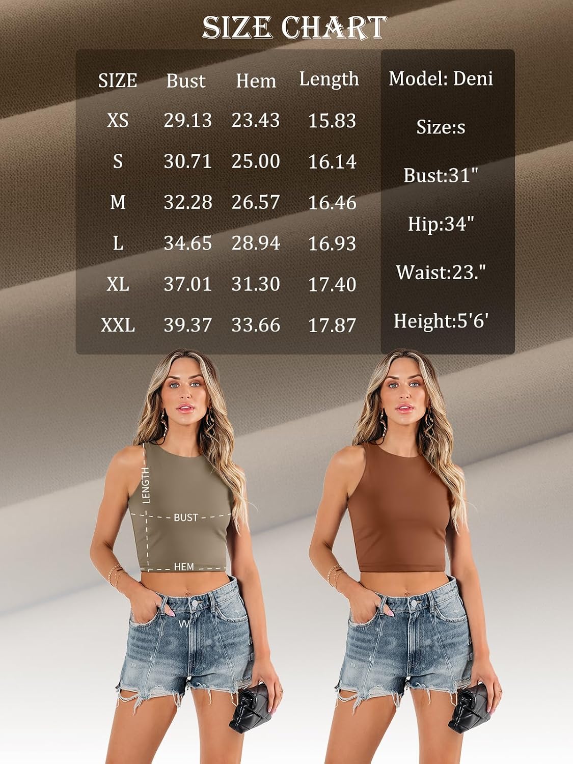 Thumbnail 5 de EFAN Womens Double Lined Crop Top