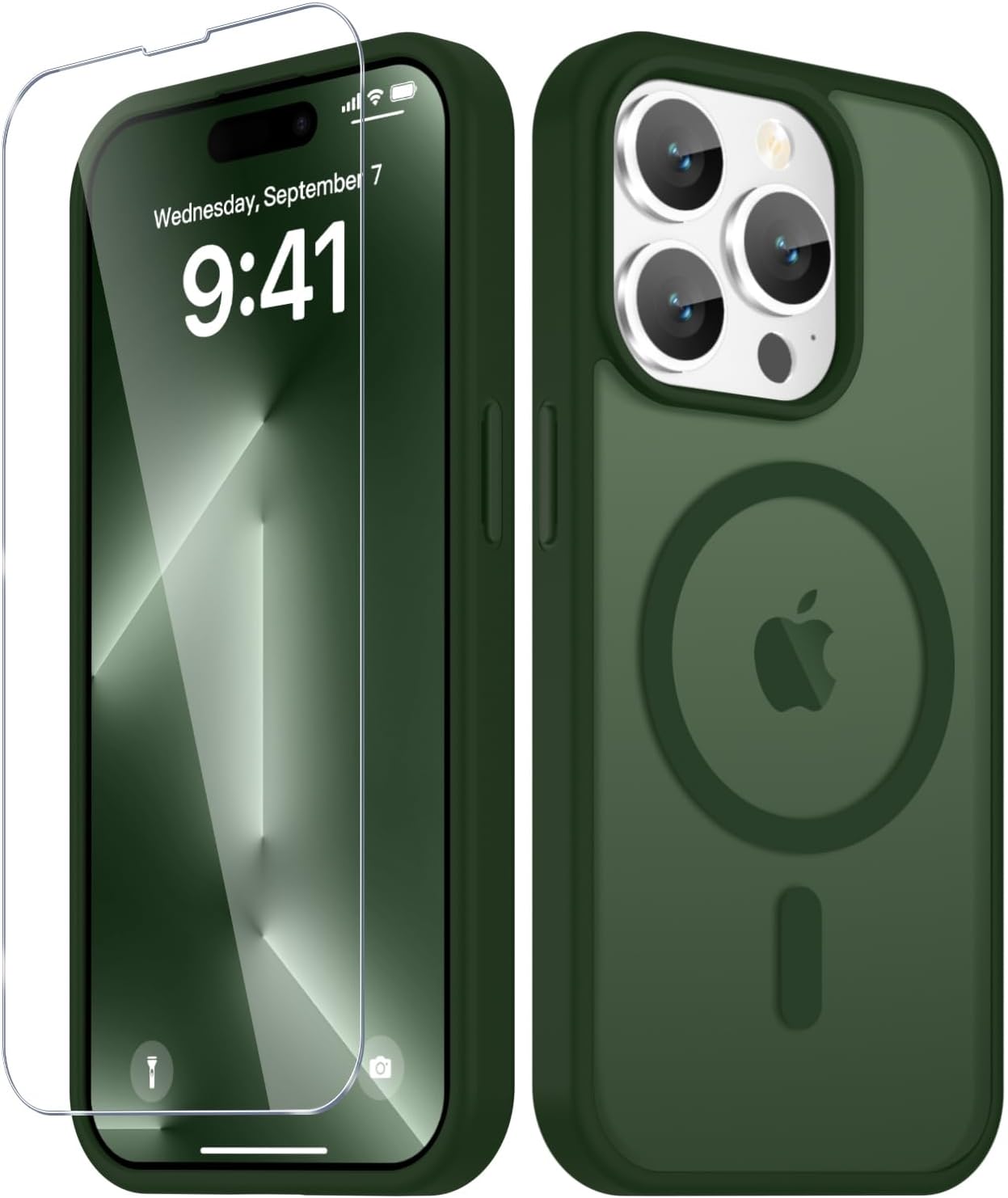 Detalle de YENAPOON iPhone 14 Pro Case, Sage Green