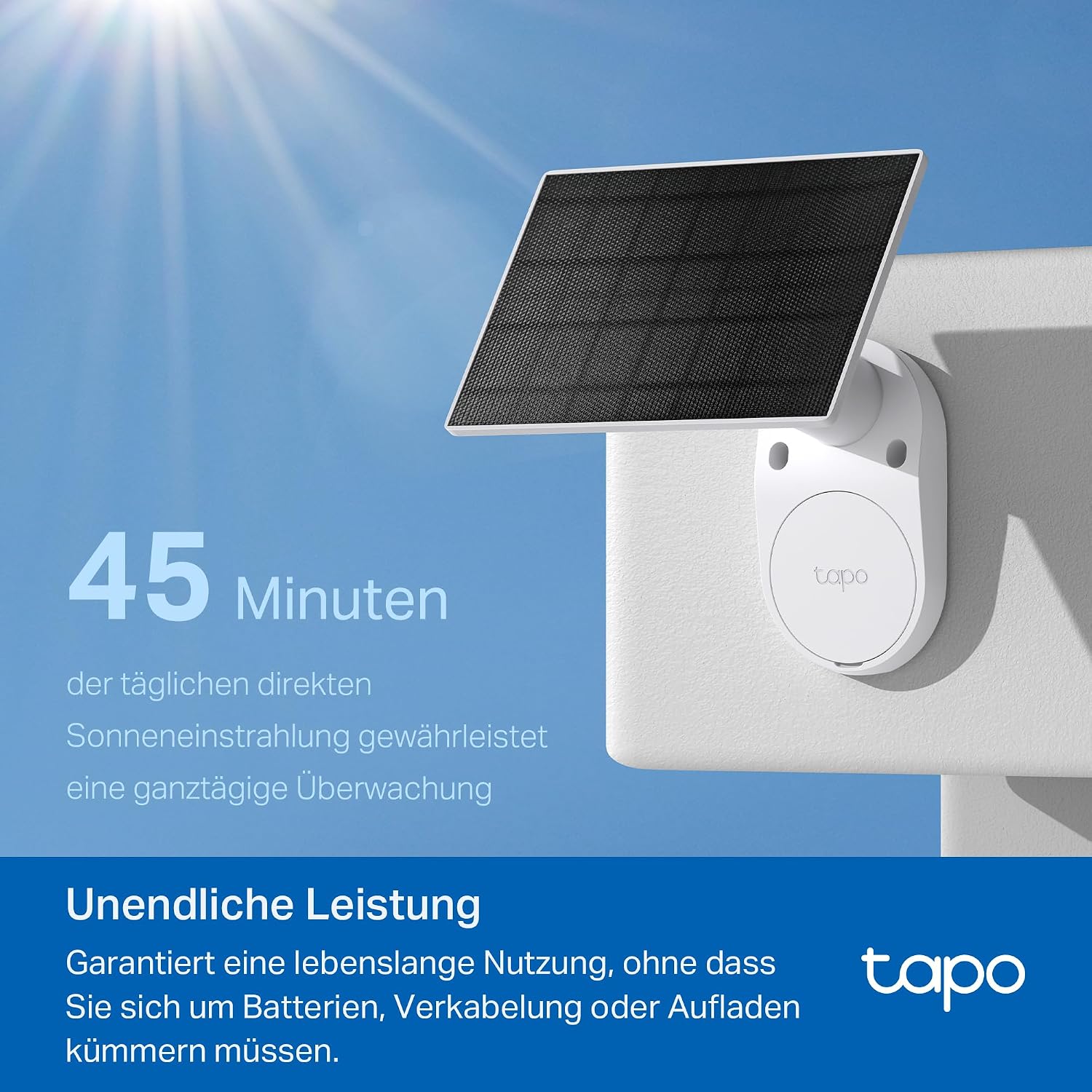 Detalle de Tapo C410 Kit Solar-Überwachungskamera außen mit Akku, 2K (3 MP) & Personenerkennung