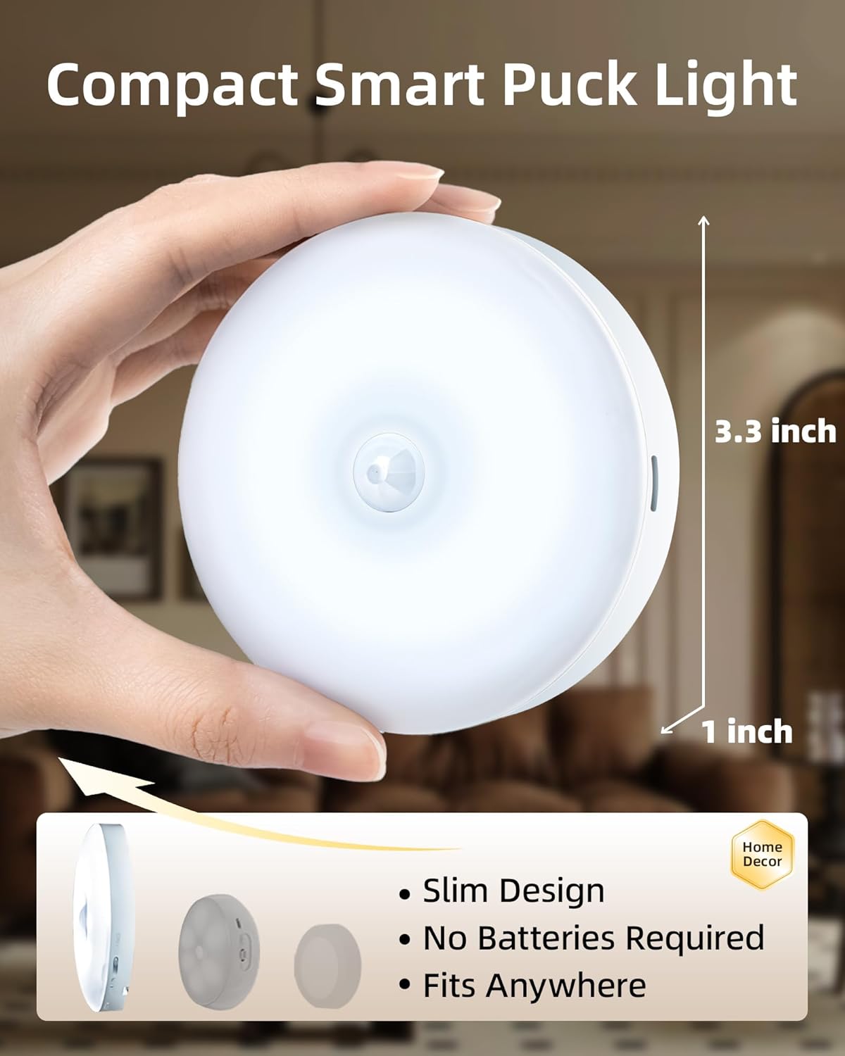 Detalle 2 de EZVALO 6-Pack Under Cabinet Light with Remote