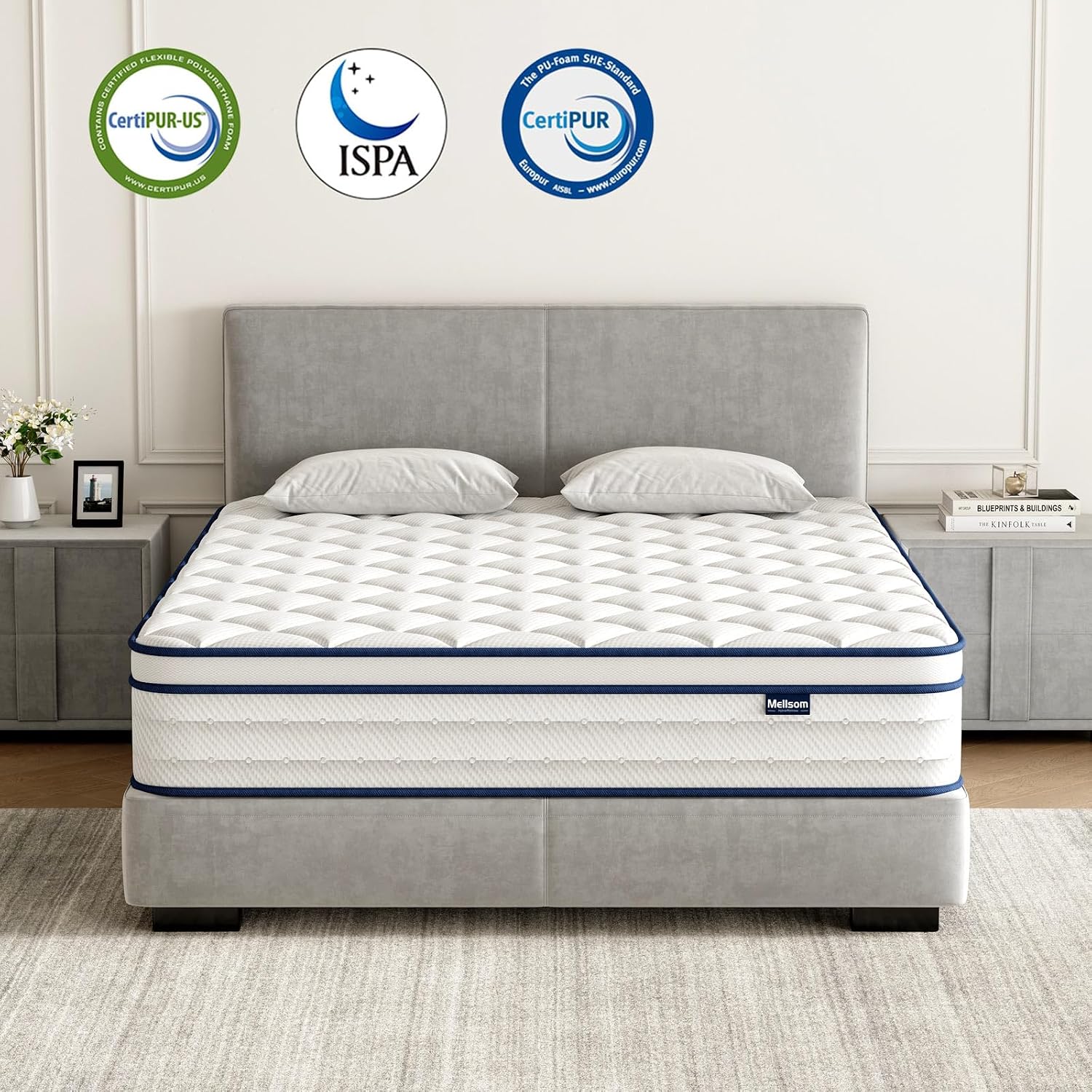 Thumbnail 2 de Mellsom 3ft Single Hybrid Mattress review: memory foam with 7‑zone pocket springs for back support