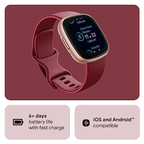 Detalle 2 de Fitbit Versa 4 Fitness Smartwatch with Google Health — Copper Rose Aluminium