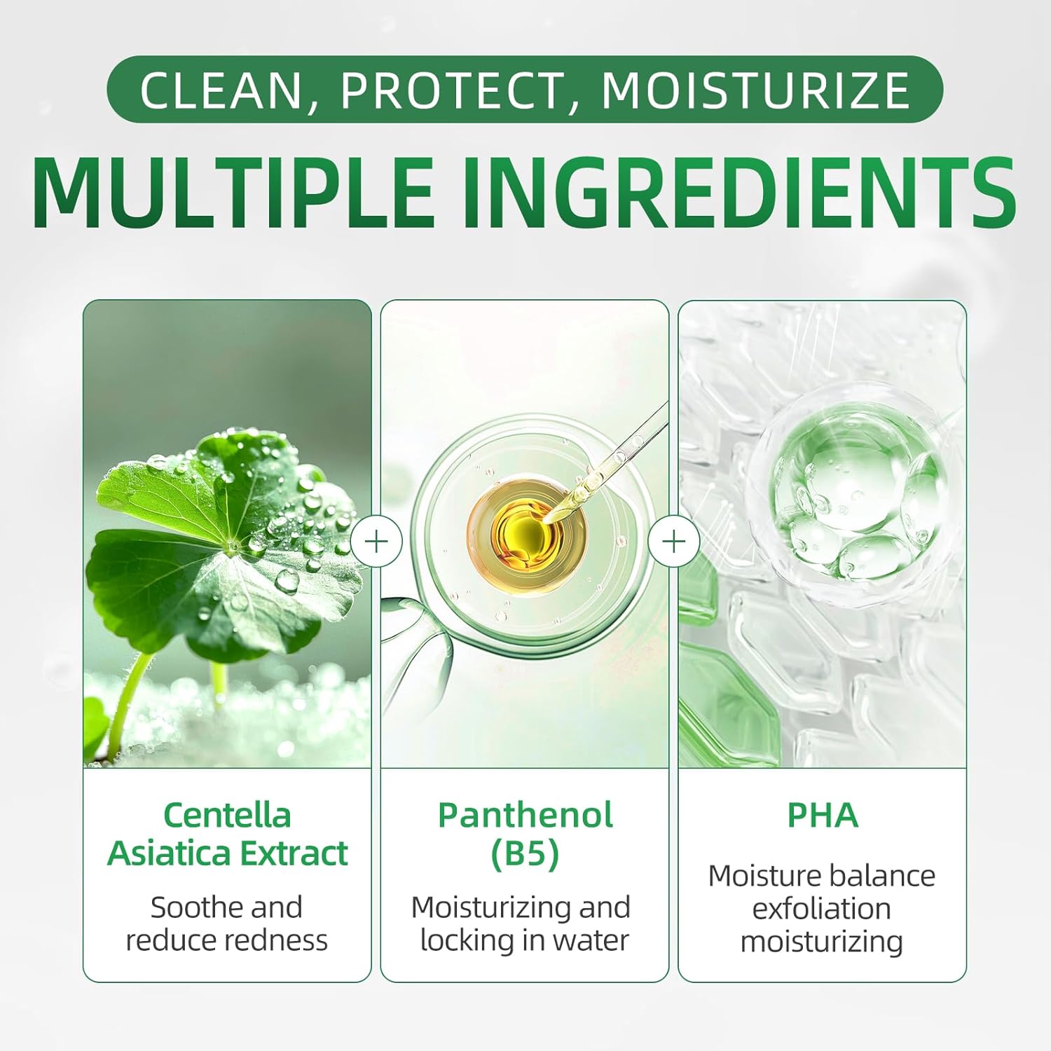 Detalle de Snidin Toner Pads with Centella Asiatica Extract and Collagen
