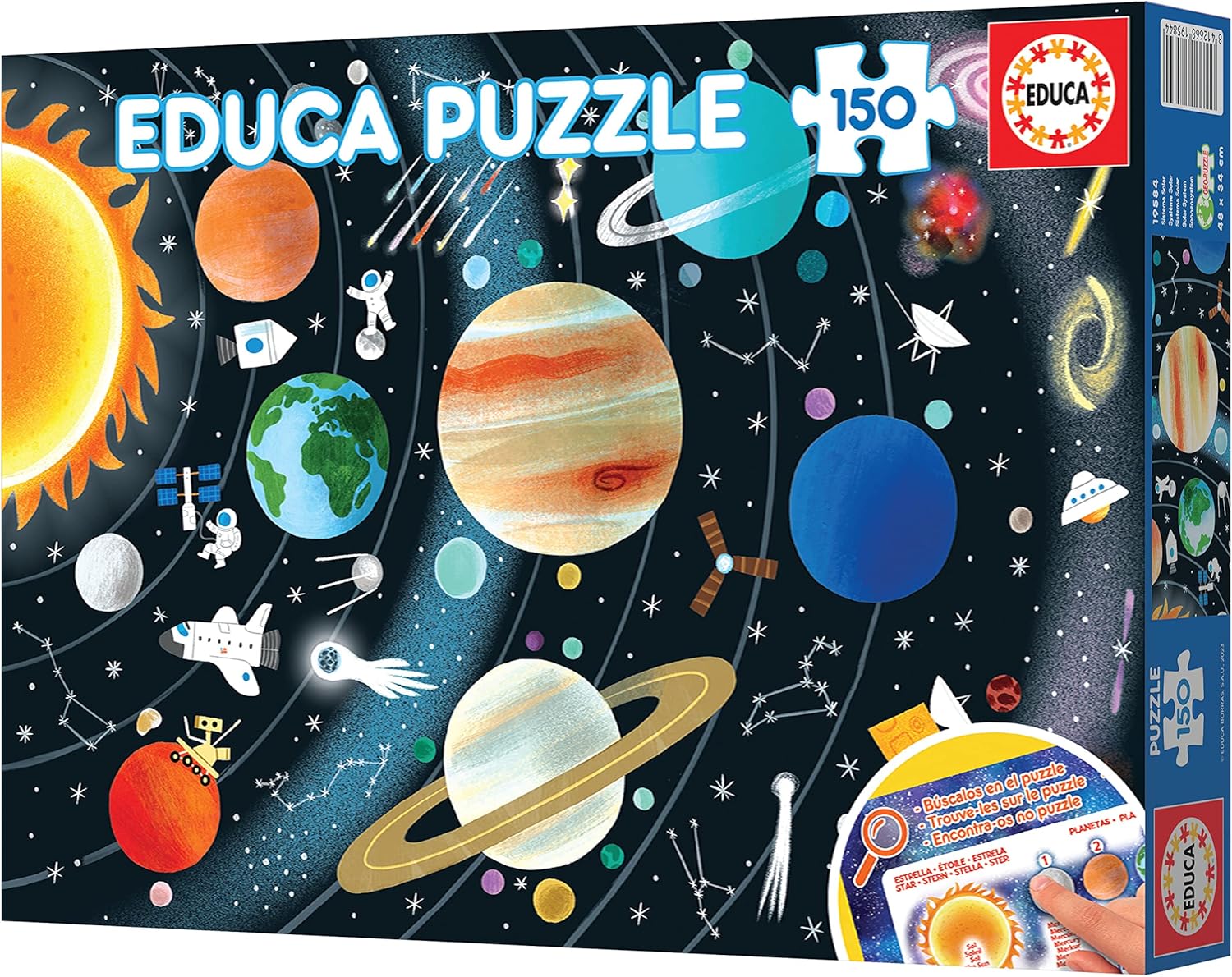 Thumbnail 3 de Puzzle pour enfants Educa 150 pièces – Système solaire (48 x 34 cm, dès 6 ans)