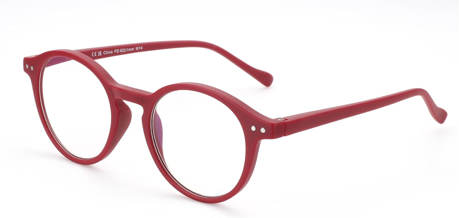 Thumbnail 5 de ZENOTTIC Blaue-Licht-Blockieren-Brille mit rundem Retro-Rahmen (Leicht, Damen & Herren) – bis zu 90% Blaulicht-Blockierung