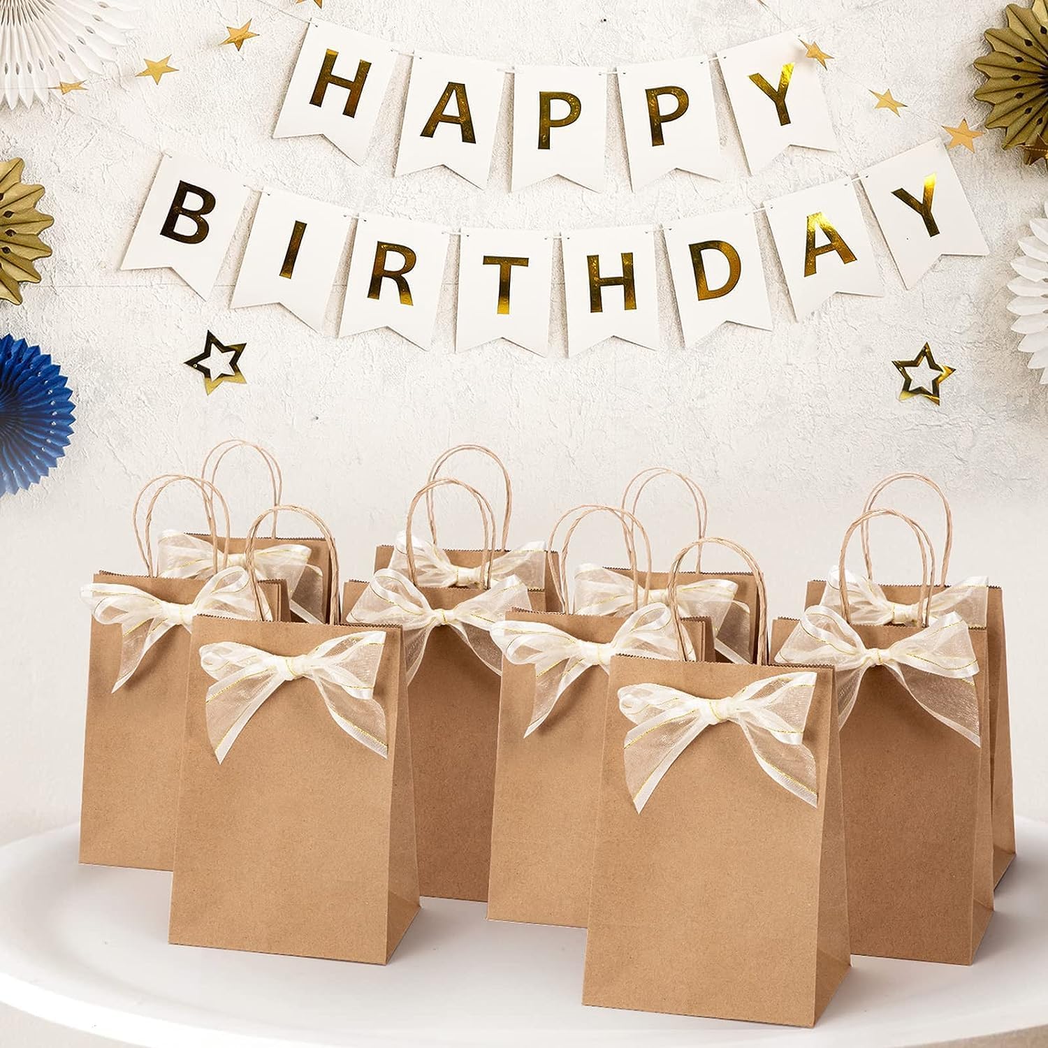 Thumbnail 6 de Switory 50 Stk Braun Papiertüten 20,3×12×26,7 cm 🛍️