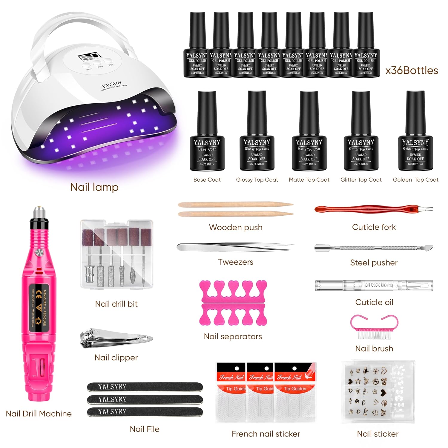Thumbnail 4 de YALSYNY NAIL POLISH KIT 36 Colors 💅