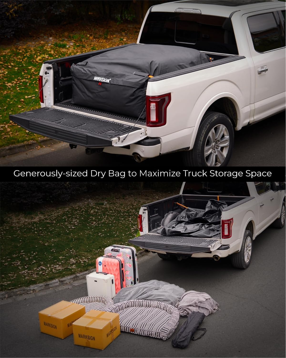 Thumbnail 4 de MARKSIGN Truck Bed Bag (100% Waterproof) with Built-in Ratchet Tie-Down Straps, 26 Cubic Feet