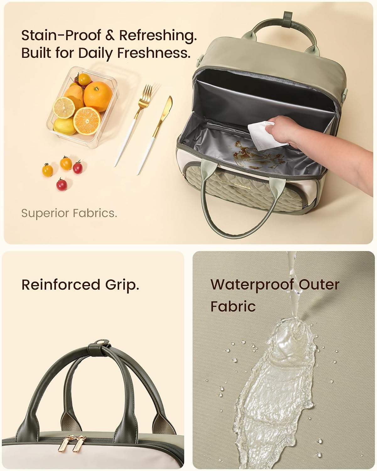 Detalle 1 de LOVEVOOK Insulated Lunch Bag Large