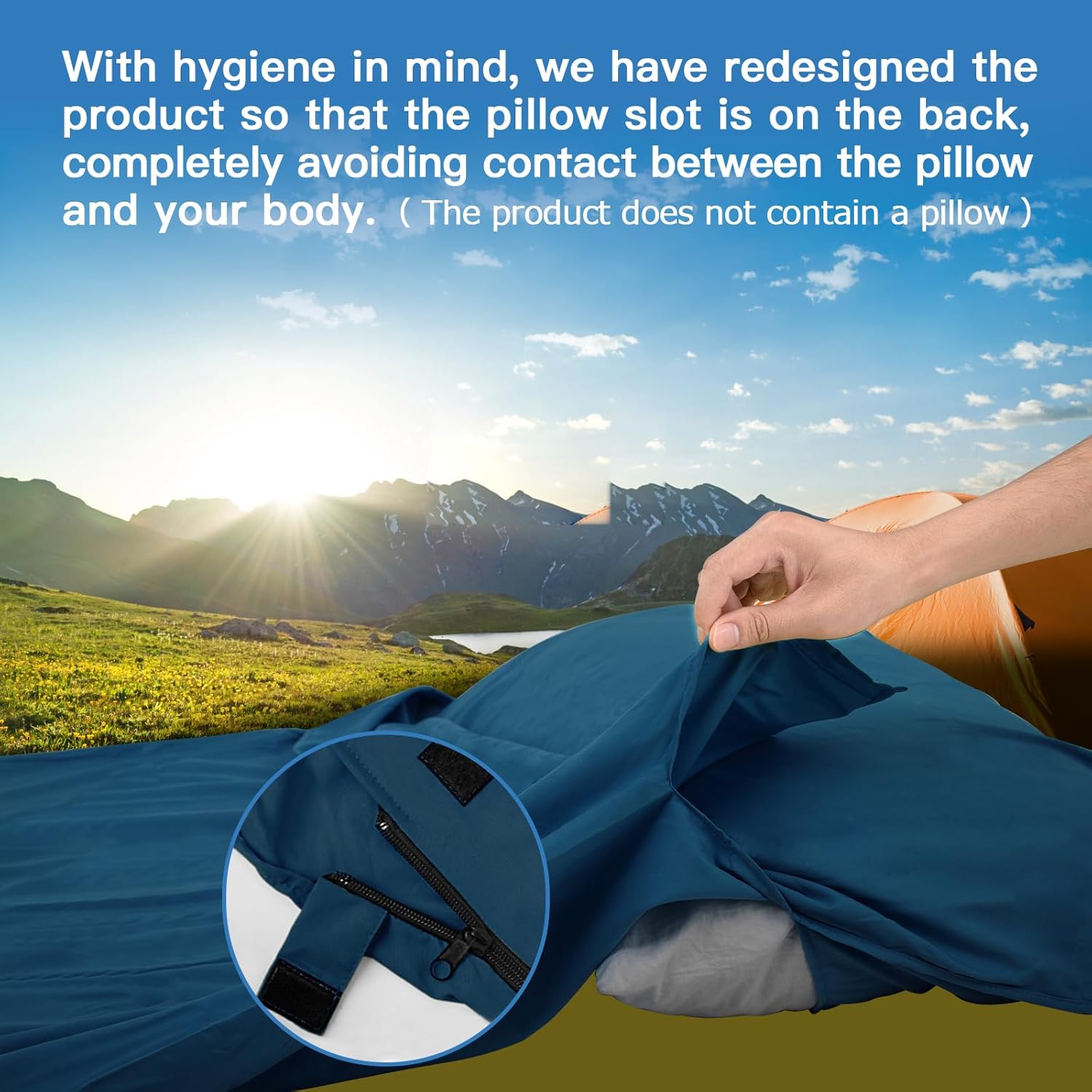 Thumbnail 3 de JAICOM Sleeping Bag Liner 220 x 90 cm