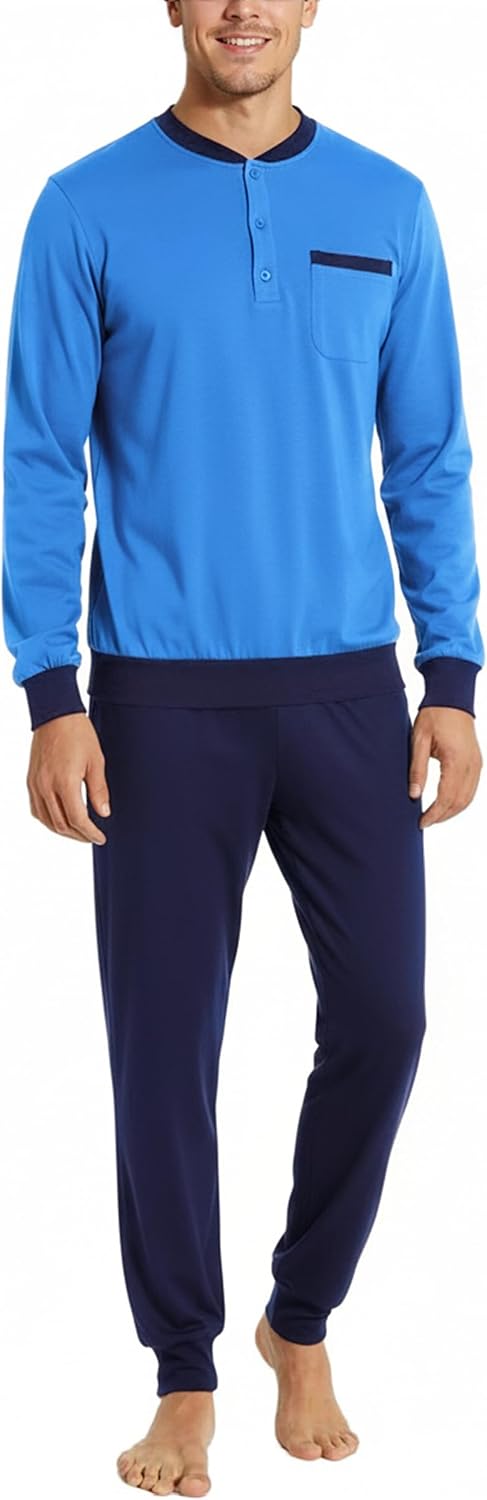 Thumbnail 6 de Bresdk Pyjama Homme Hiver coton long