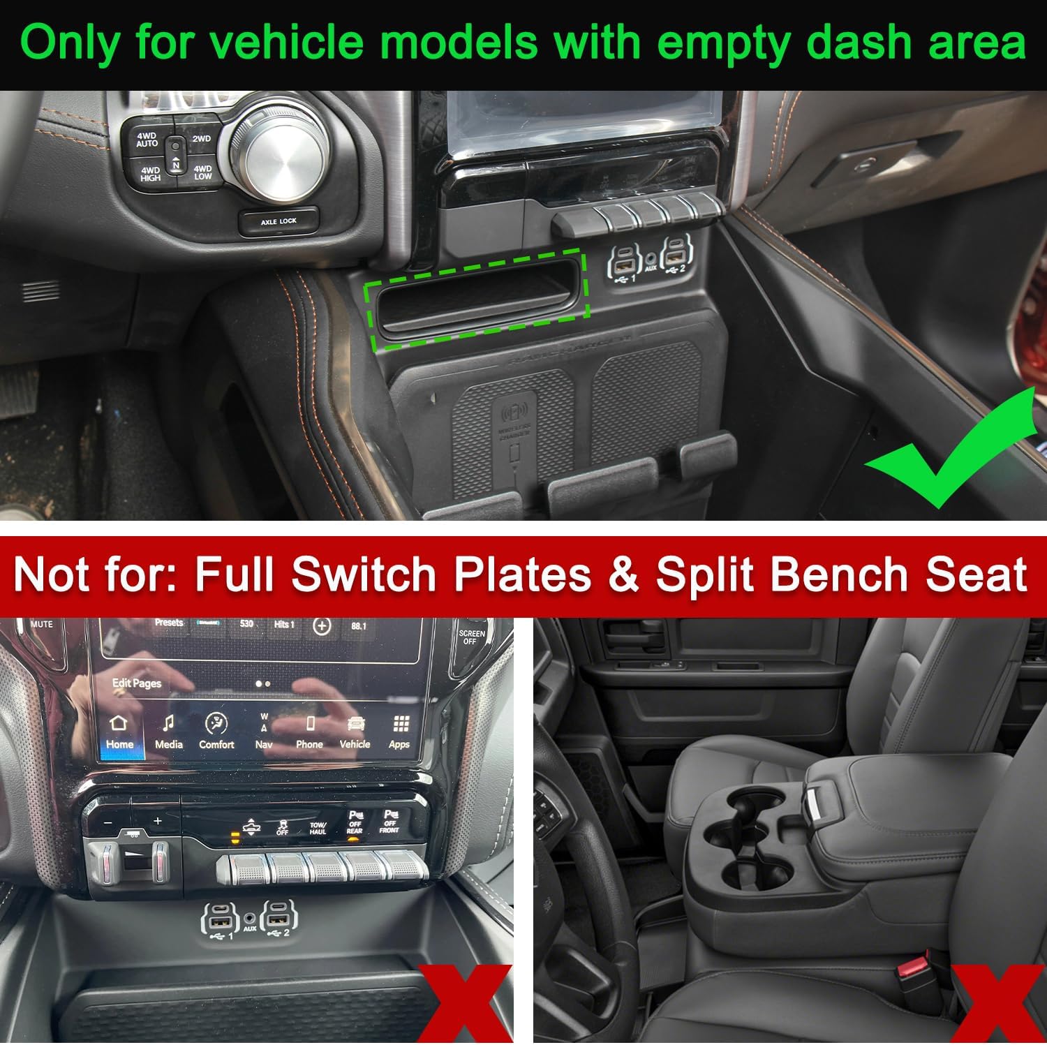 Thumbnail 1 de PIMCAR Ram console storage drawer ABS