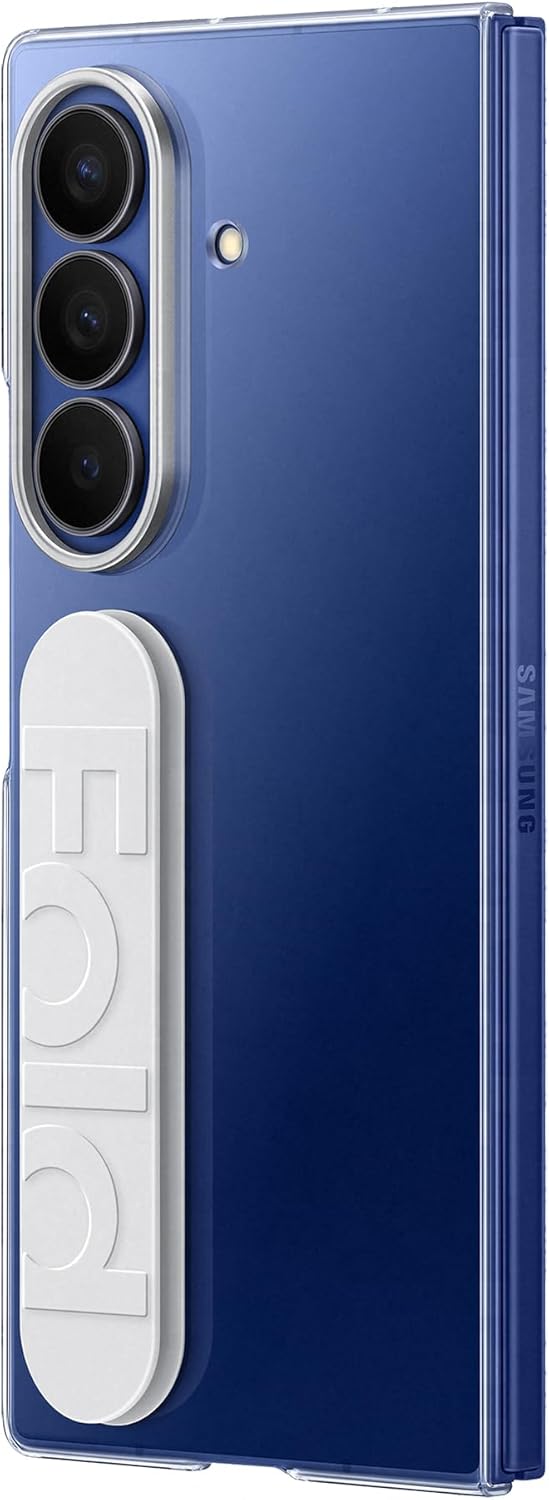 Detalle 2 de Samsung Clear Grip Case Cover trasparente con cinturino per Galaxy Z Fold7 e 2 pellicole anti-riflesso