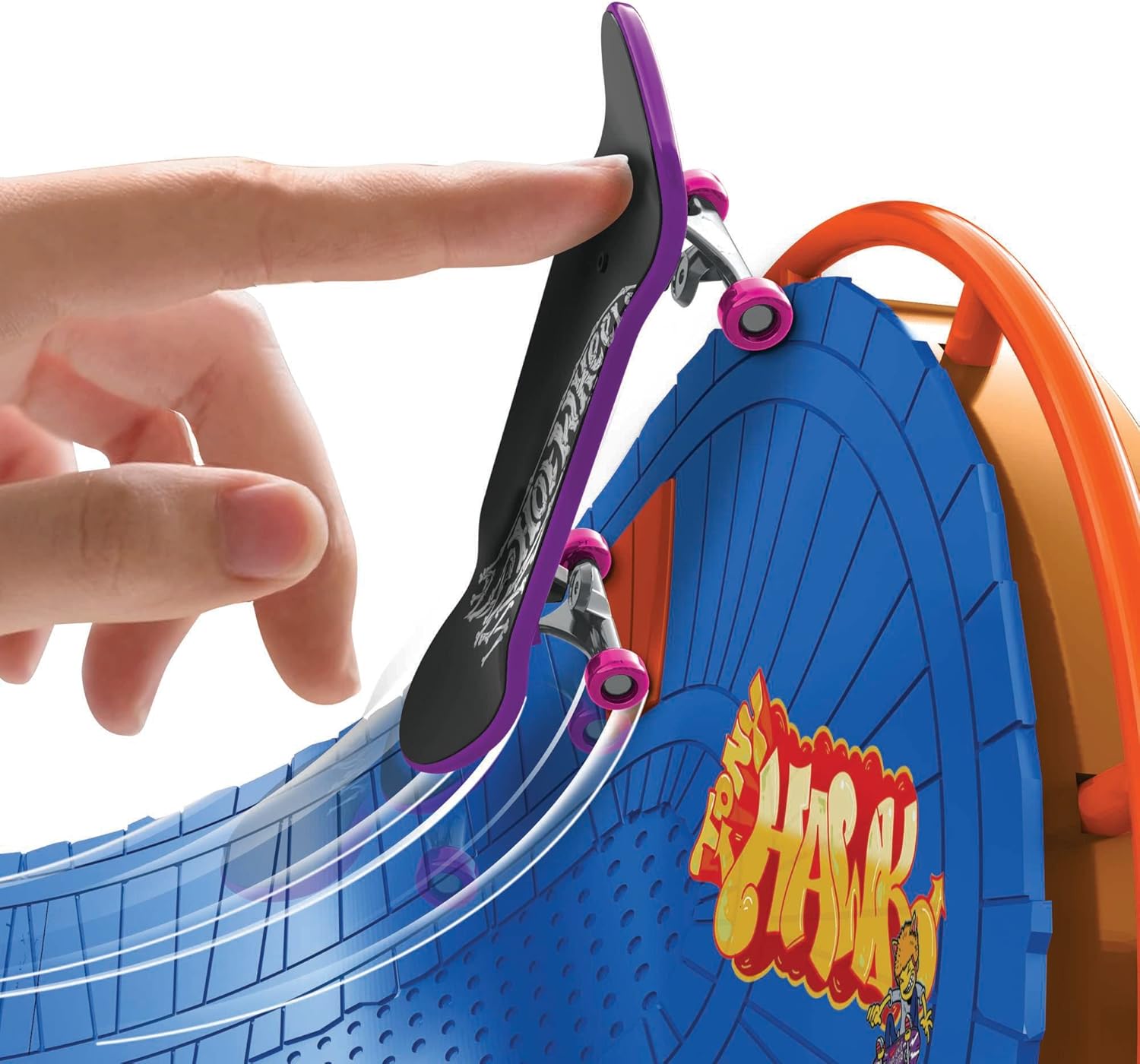 Thumbnail 3 de Hot Wheels Parque de skate HGT95 con monopatín y accesorios 🛹