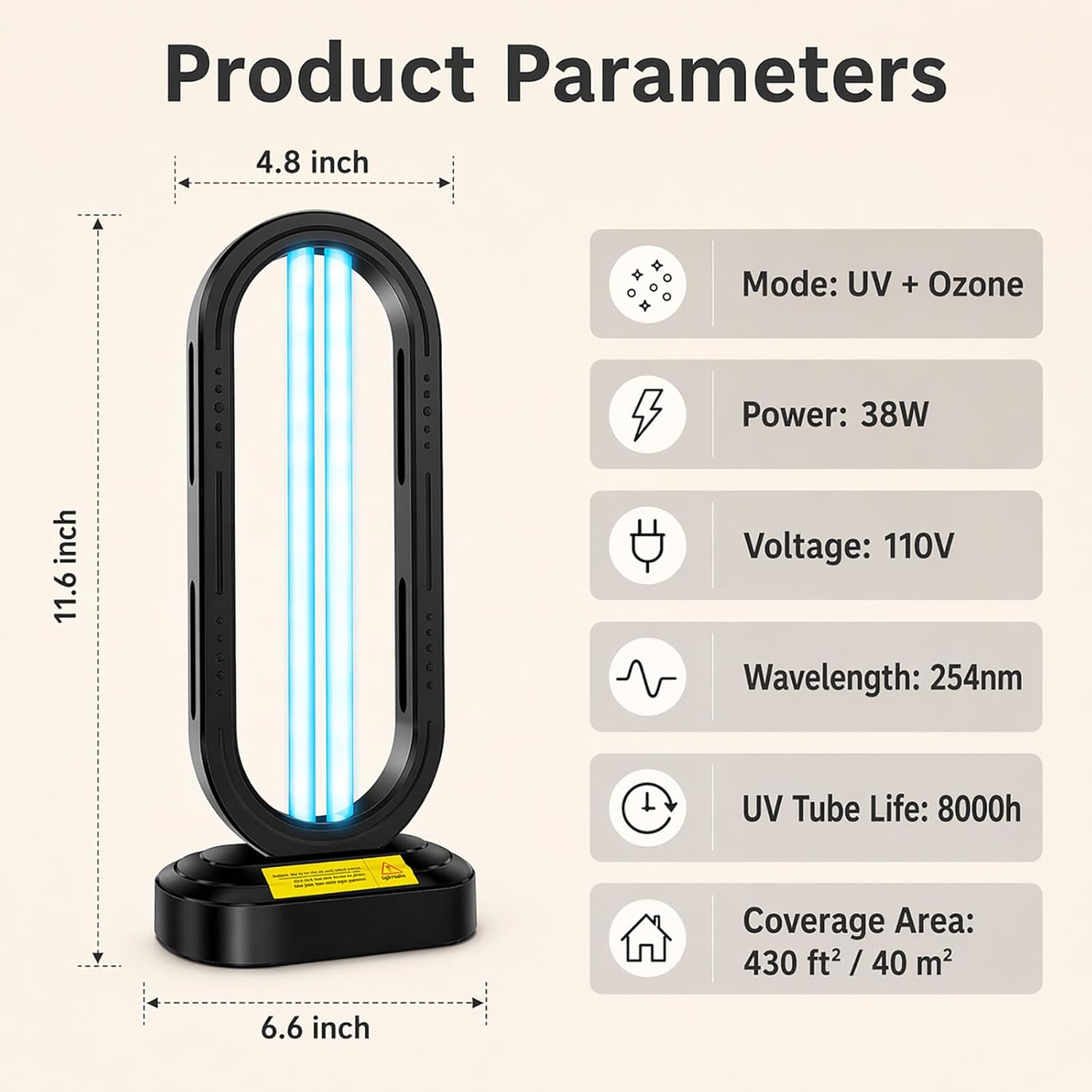Thumbnail 5 de Feefir UV Light Sanitizer 4-Speed UVC