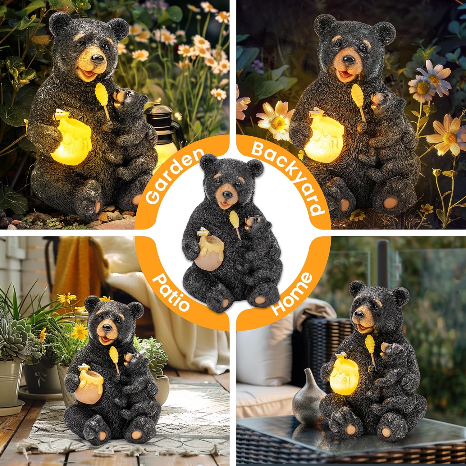 Thumbnail 1 de GIGALUMI Solar garden bear figurine