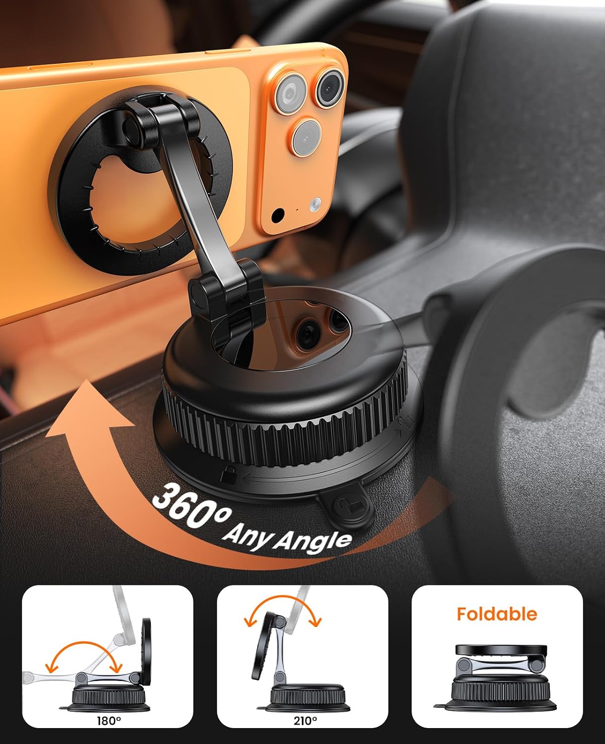 Thumbnail 5 de BOSILLEY Magnetic Car Phone Holder for MagSafe with Reinforced Zinc Alloy Hinge
