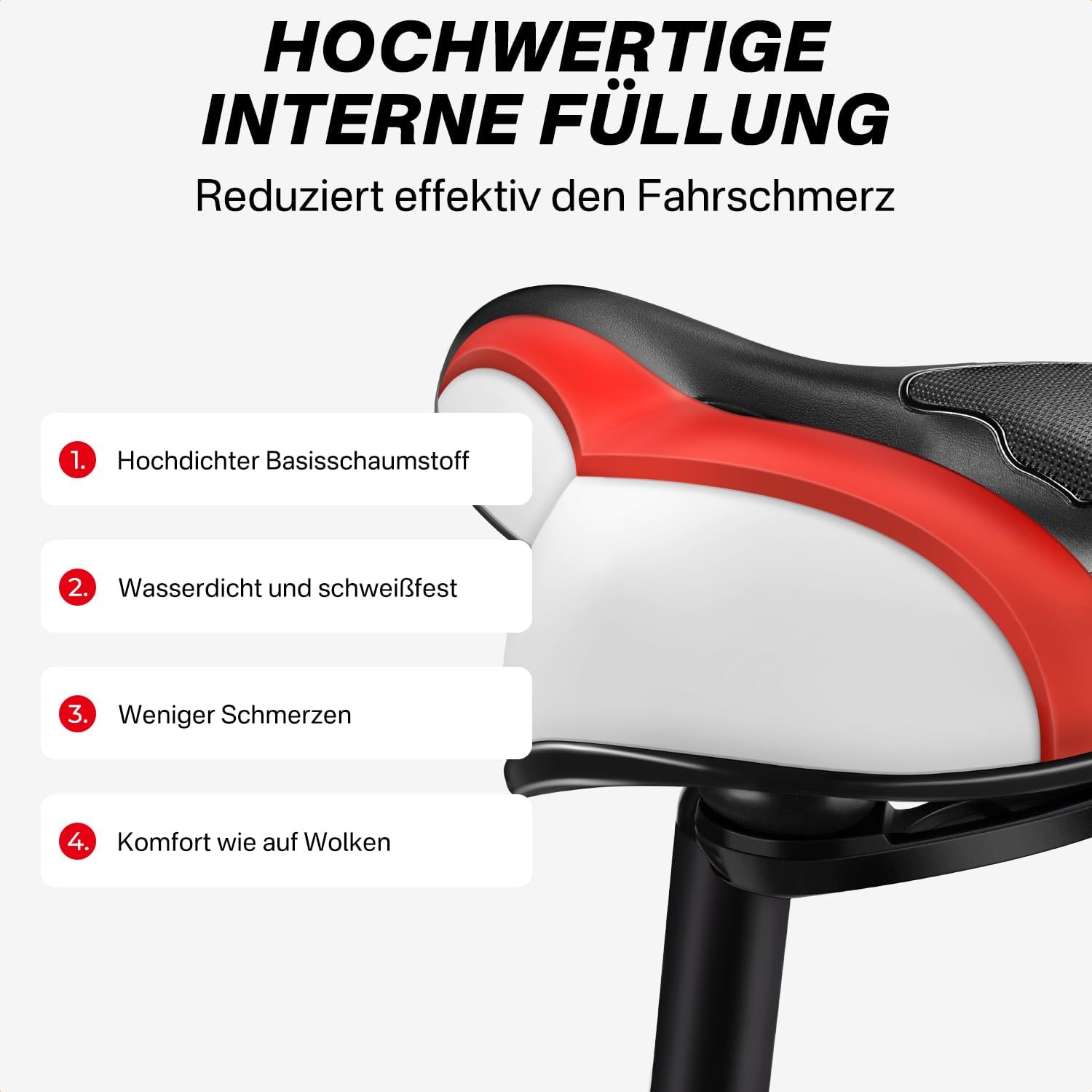 Thumbnail 2 de YOUNGDO Fahrradsattel Gel Komfort Sitz