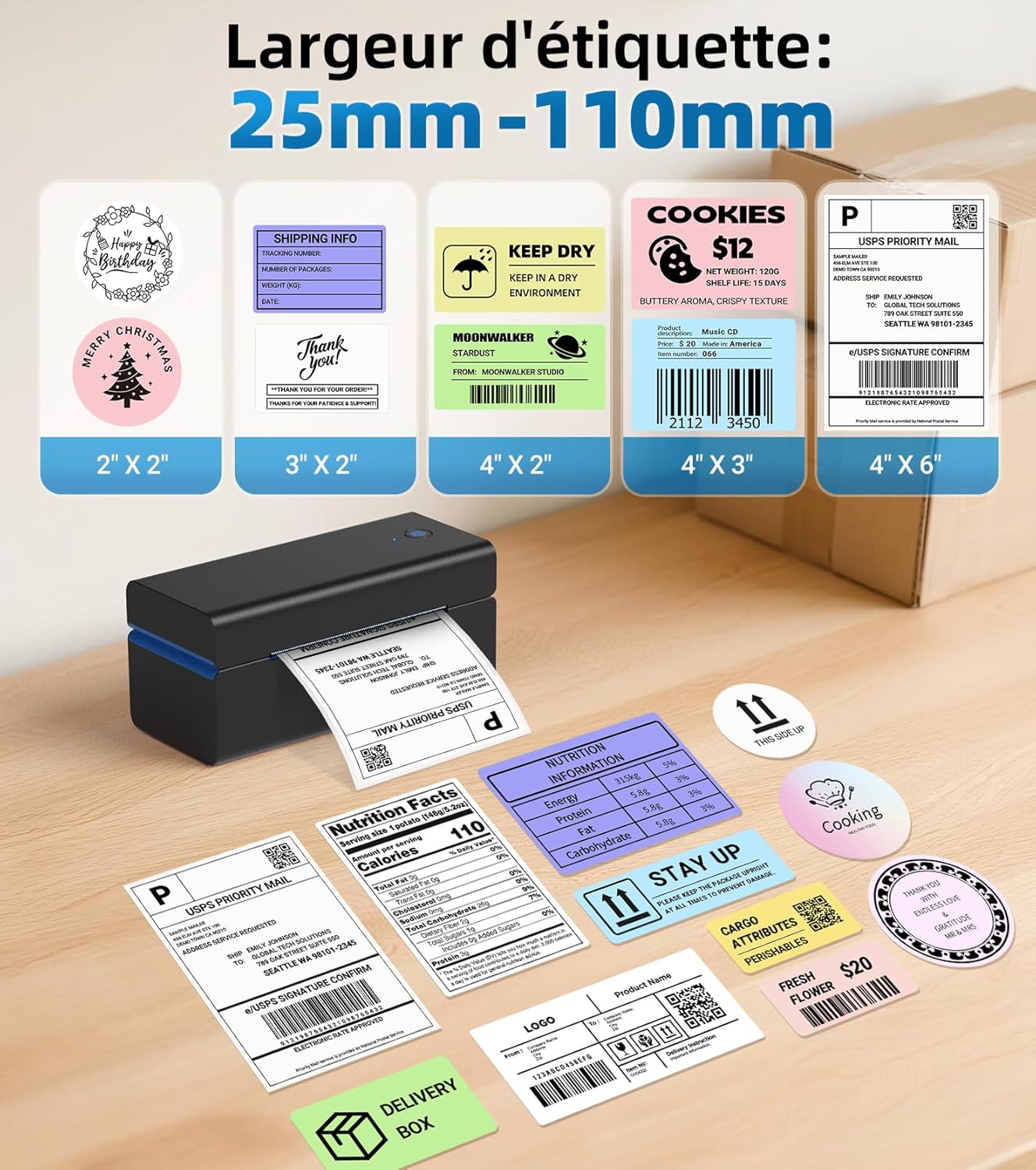 Thumbnail 1 de ORGSTA T001 imprimante d'étiquettes 152 mm/s 📷