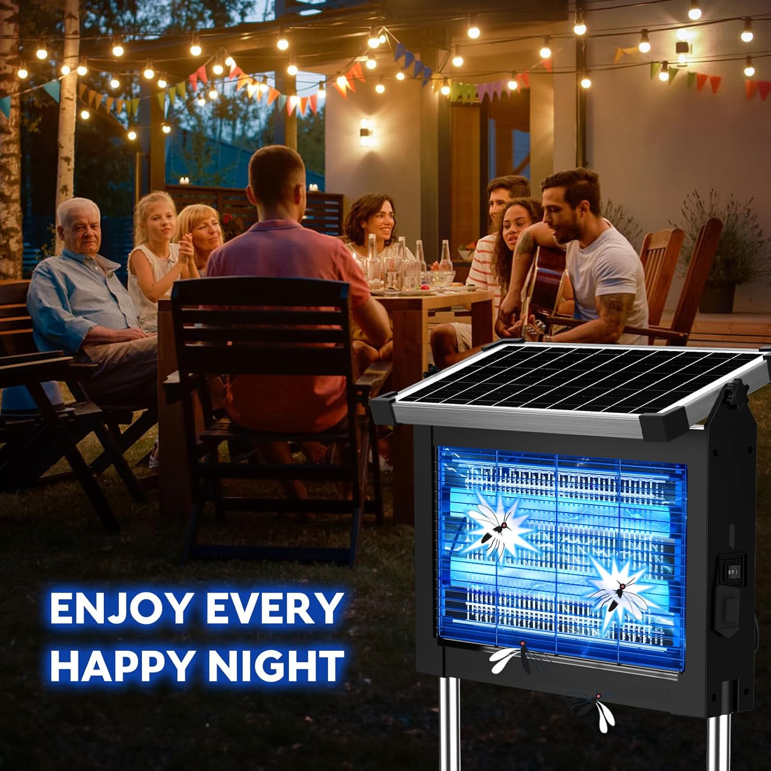 Thumbnail 5 de PhatroyYee Solar Insect Zapper: 4-in-1 Outdoor/Indoor Mosquito Killer for Patio, Garden, and Camp