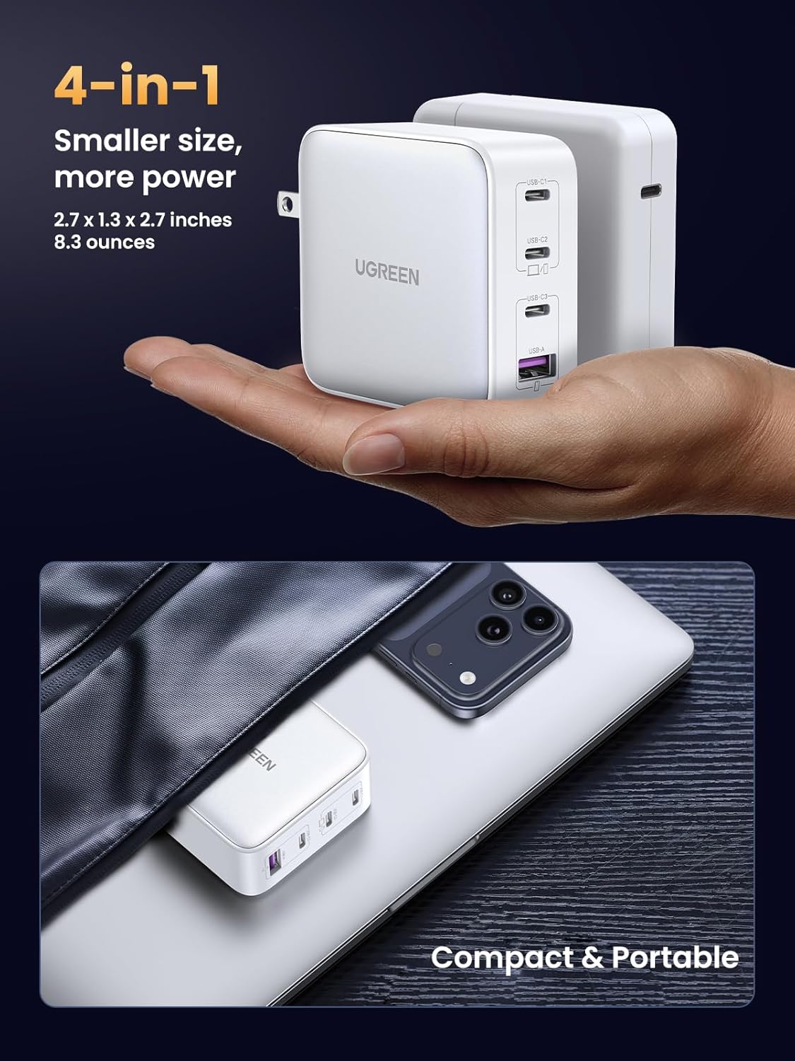 Detalle 1 de UGREEN 100W USB-C Charger