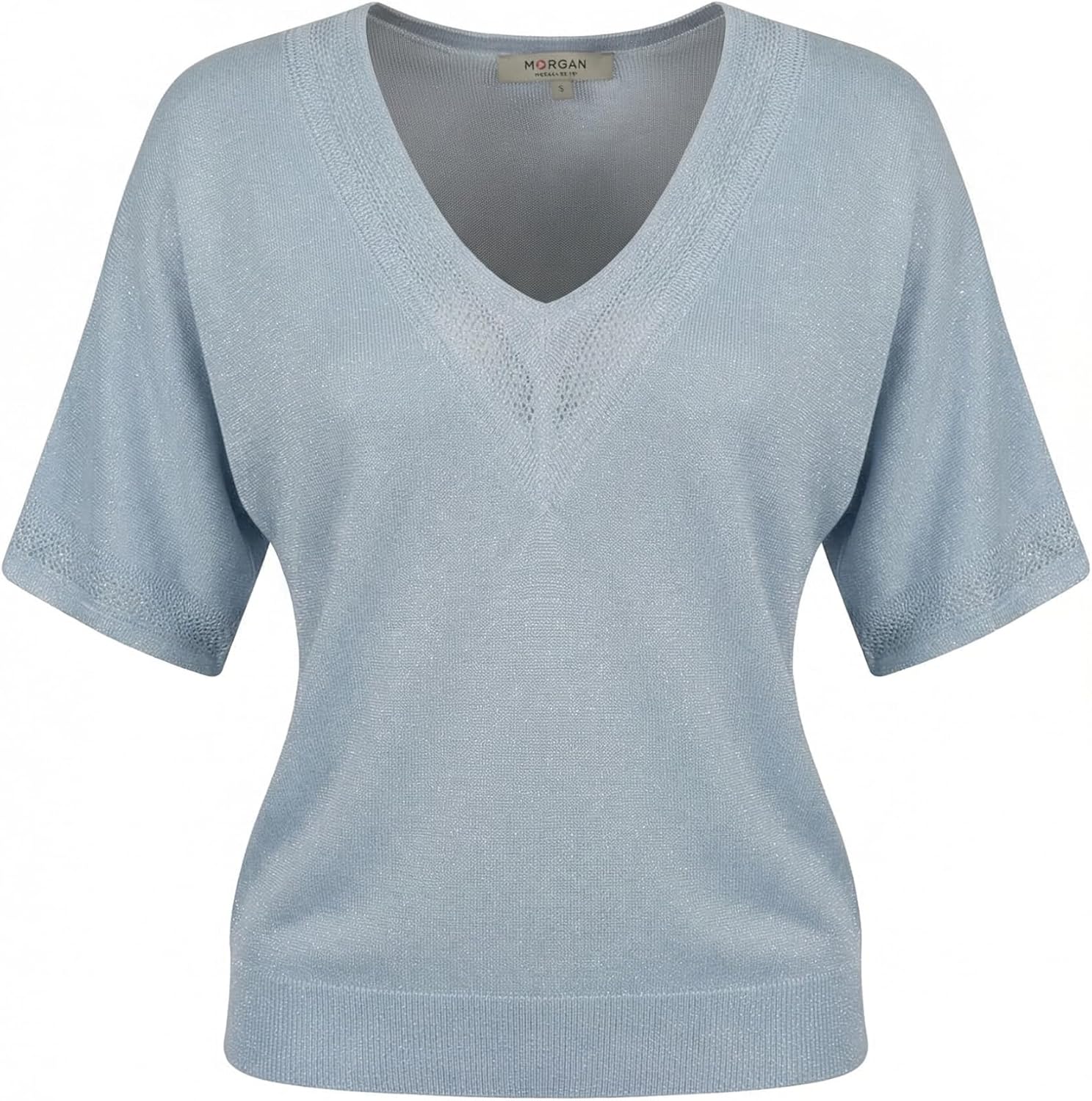 Detalle de Morgan Pull Beige Femme MCHRIS – Pull féminin au style intemporel