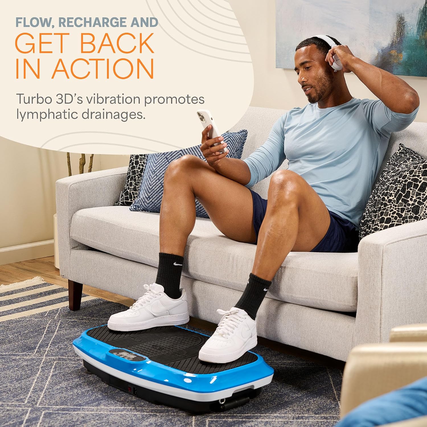 Detalle de Lifepro vibration plate, 330 lb capacity