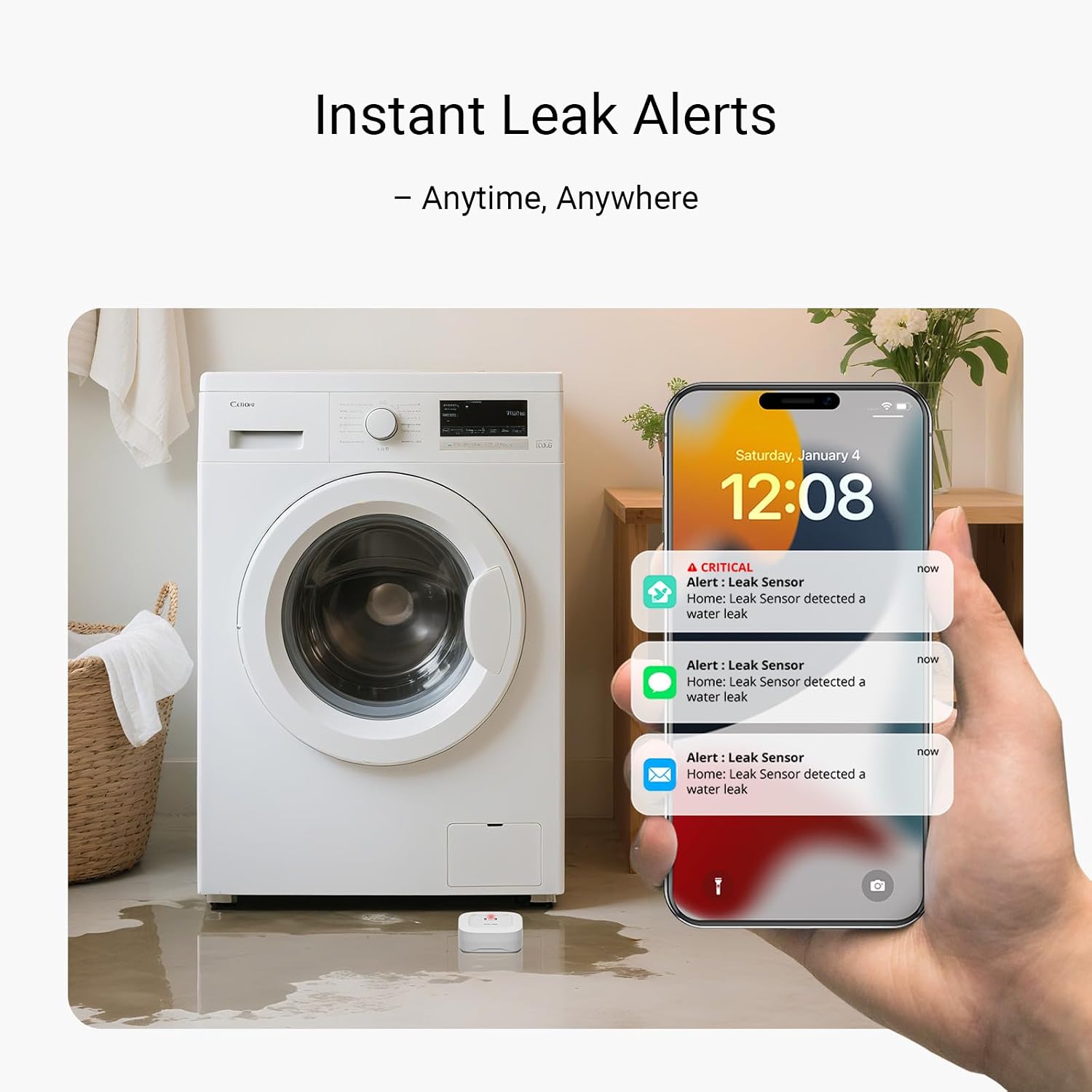 Detalle de YoLink Water Leak Sensor 4-Pack