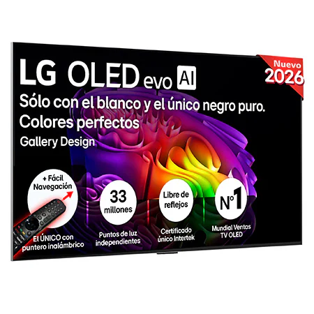 Detalle de LG OLED evo G6 55'' (OLED55G68LW) 4K 2026: cine en casa con visión de futuro
