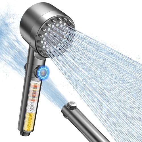 Detalle de FEELSO Alcachofa de Ducha con Filtro de 15 Capas: alta presión, antical y ahorro de agua