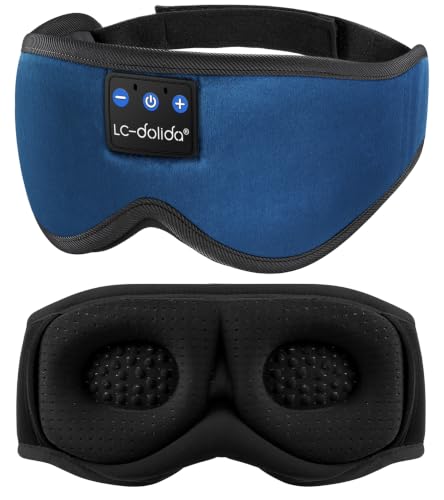 Detalle de LC-dolida Bluetooth Sleep Mask: blackout coverage and 15+ hours of battery life