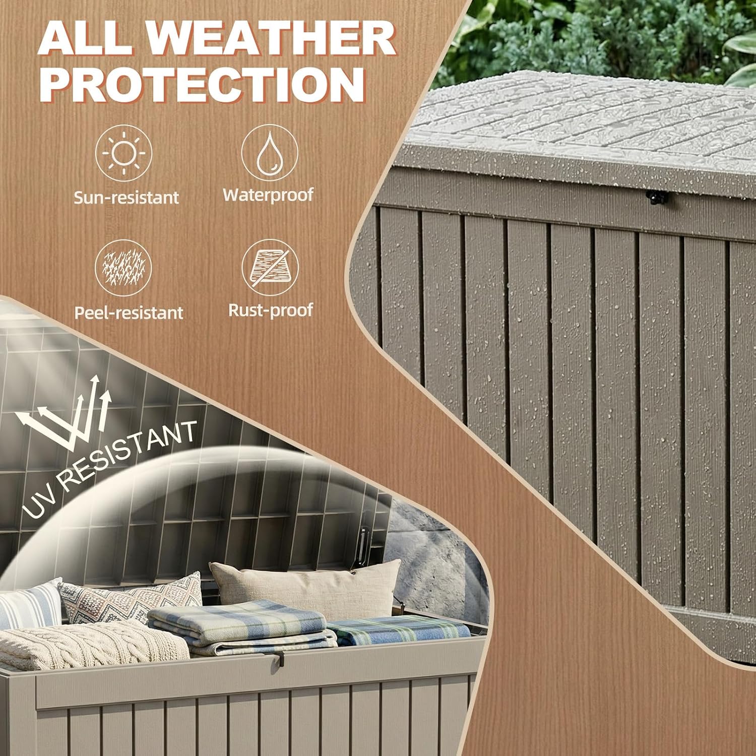 Detalle de EFU Outdoor Storage Box 340 Gallon