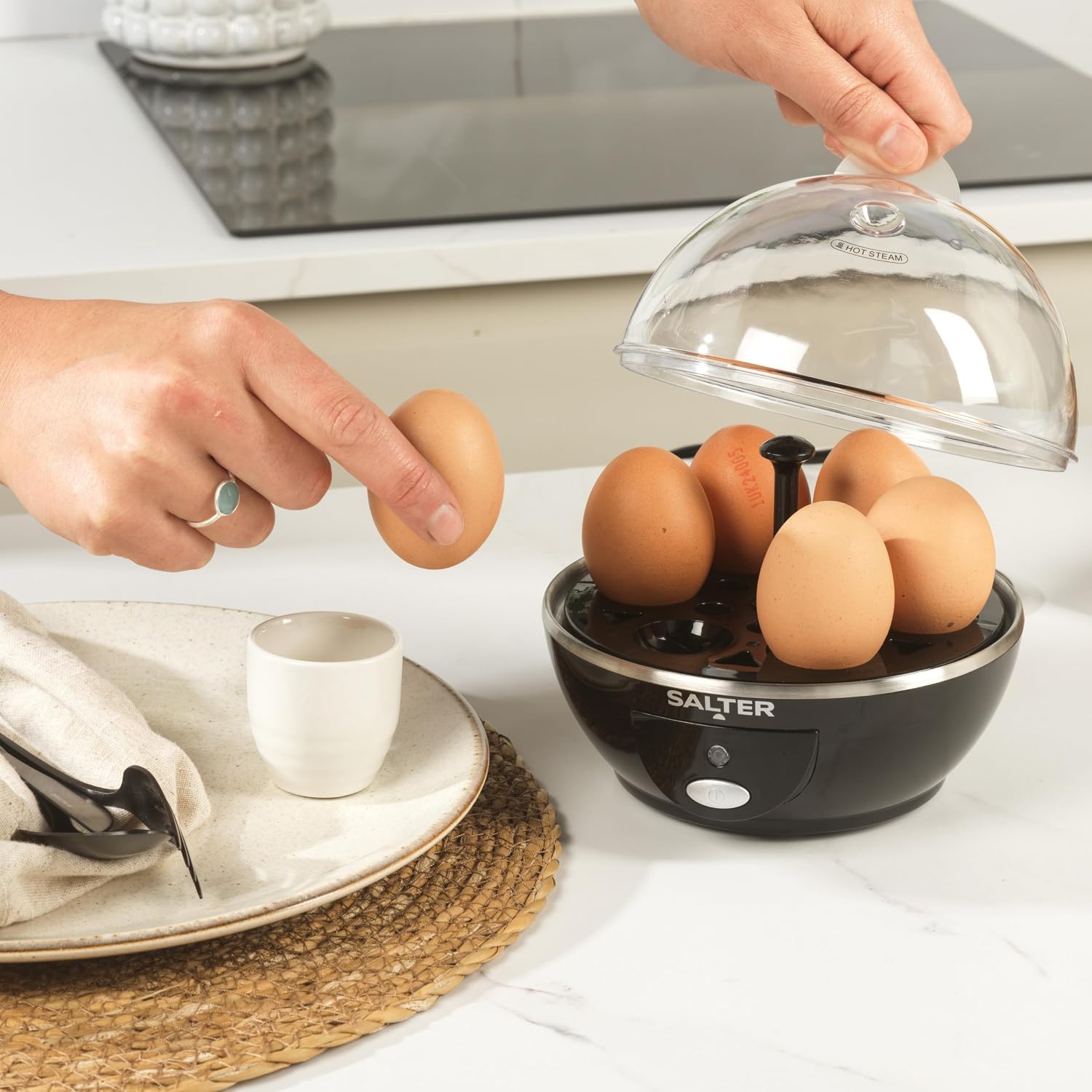 Thumbnail 4 de Salter Electric Multi Egg Cooker 6-egg capacity 🥚