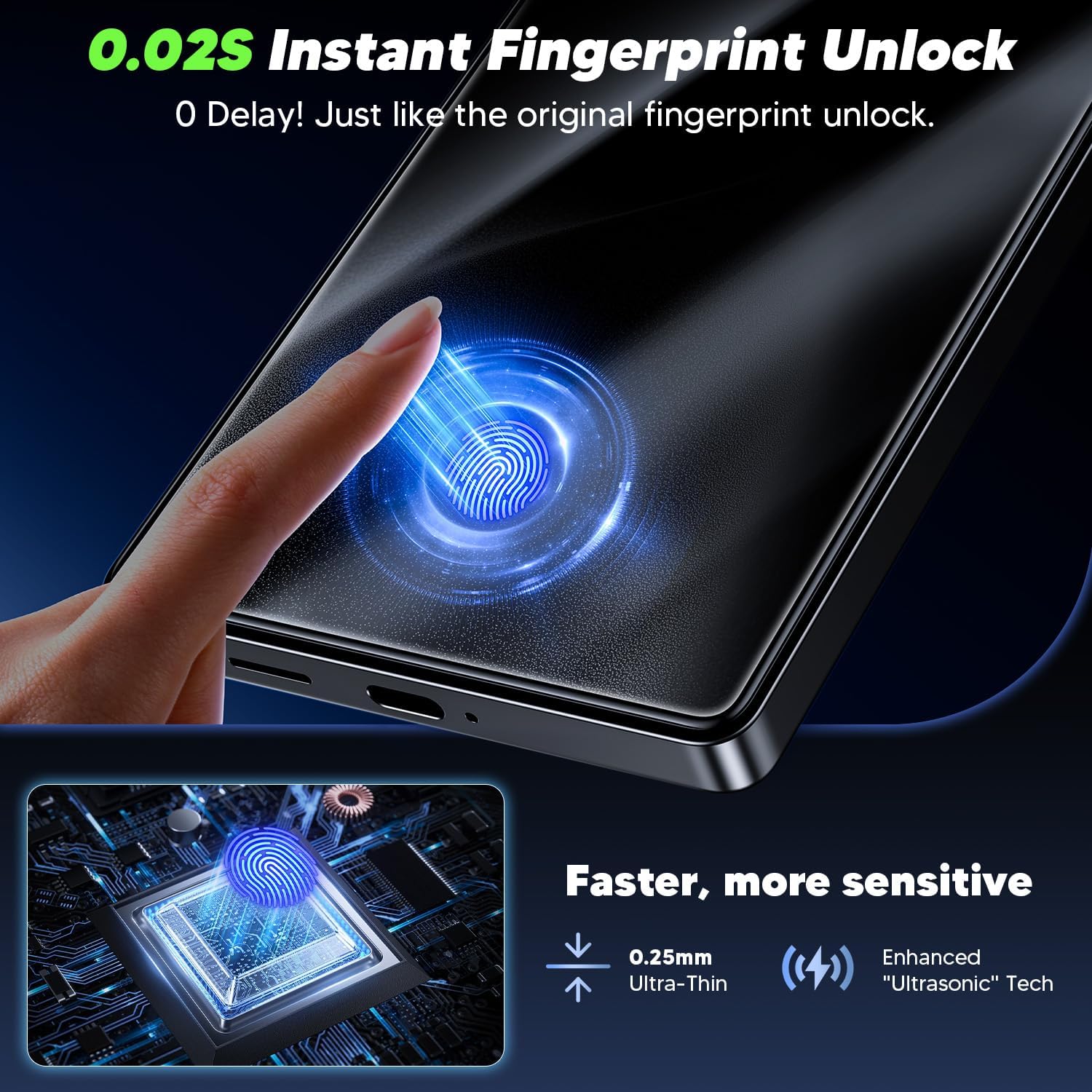Thumbnail 4 de WSKEN Privacy Screen Protector for Samsung Galaxy S26 5G – 24° Anti Spy, Auto Dust‑Elimination, 9H+ Tempered Glass