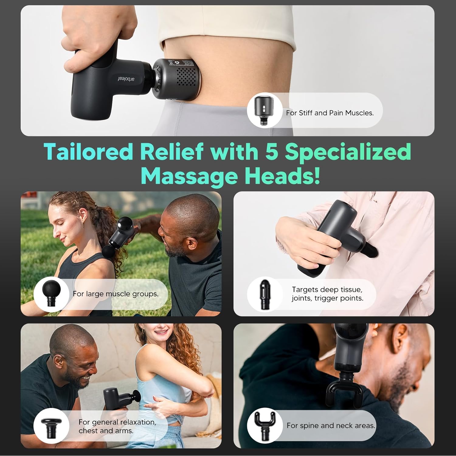 Thumbnail 4 de arboleaf Mini Massage Gun Heat Cold