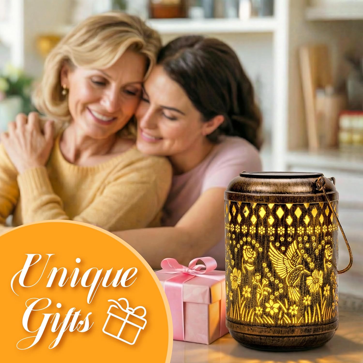 Thumbnail 6 de GIGALUMI Solar Lanterns Outdoor hummingbird hanging solar garden lights