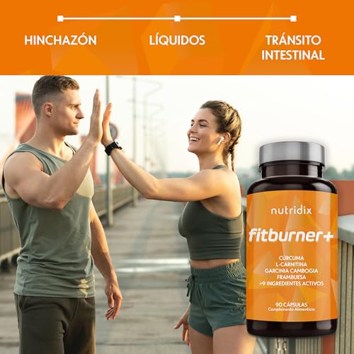 Detalle 2 de FitBurner - Quemagrasa de Nutridix: L-Carnitina + Garcinia Cambogia, 90 cápsulas para 3 meses