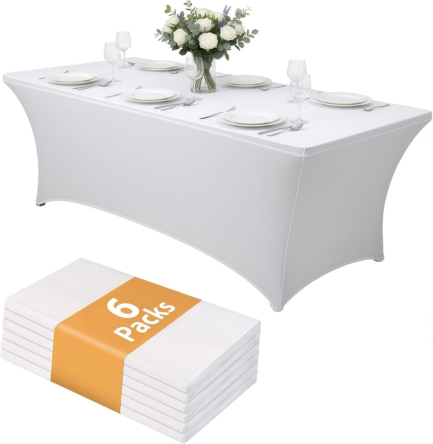 Thumbnail 2 de Lemict Spandex Tablecloths 96 x 30 Inch