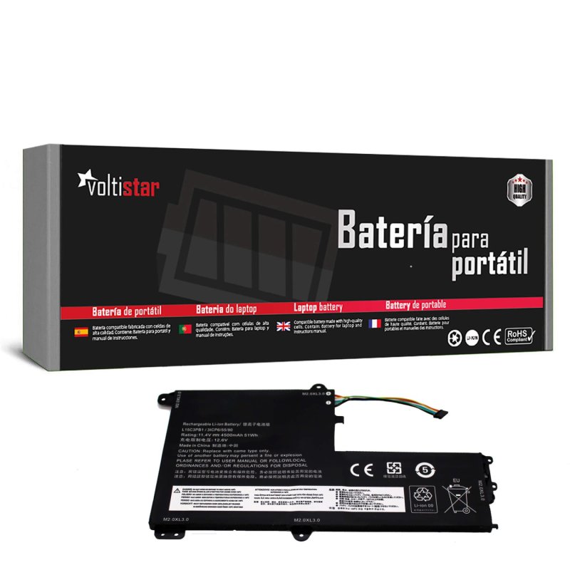 Detalle de Batería Voltistar L15C3PB1 para Lenovo Ideapad 320s-14IKB y modelos compatibles