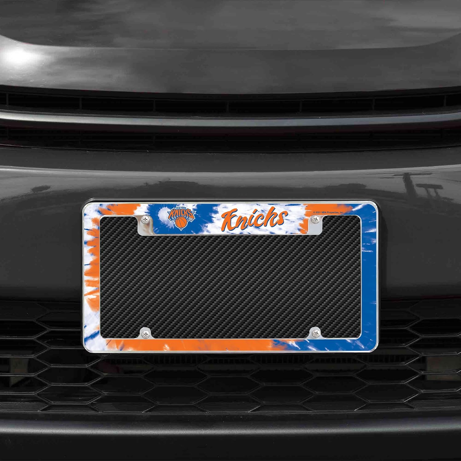 Thumbnail 1 de NBA Basketball Primary Chrome License Plate Frame (12" x 6") for Cars, Trucks, and SUVs