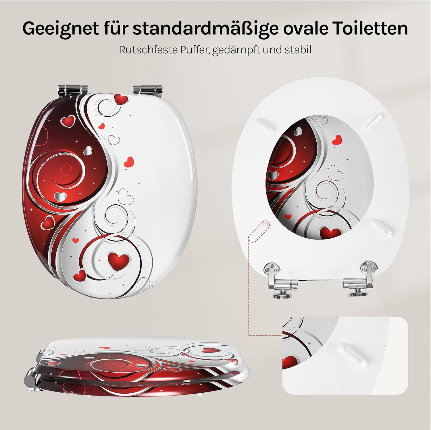 Thumbnail 4 de WOLTU Premium WC-Sitz 175 kg Absenkautomatik
