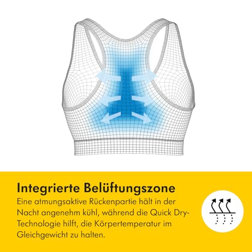 Thumbnail 4 de Medela Keep Cool Sleep Nahtloser Umstands- und Still-BH – atmungsaktiver, bügeloser Schlaf-BH